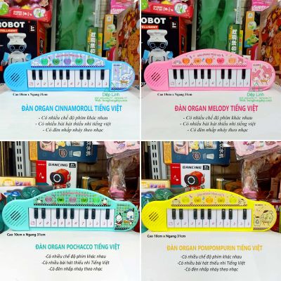 Đàn piano Kuromi Melody Cinnamoroll đáng yêu cho bé yêu thích âm nhạc đàn organ tiếng việt có đèn có nhiều chế độ