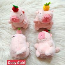 Gấu bông Capybara hồng chuột lang nước, Đồ chơi capybara hồng quẫy đuôi lông mịn