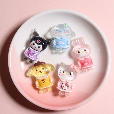  Charm thạch trong Kuromi, Cinnamoroll, charm phát sáng siêu xinh nhân vật hoạt hình Sanrio, trang trí ốp điện thoại, kẹ