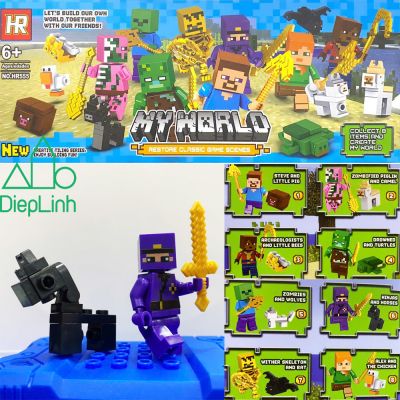 Đồ chơi Lắp ráp Mô hình Minecraft 2 nhân vật - Minifigure hộp mù