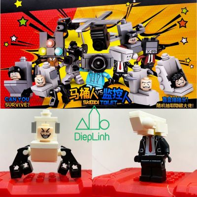 Đồ chơi Lắp ráp Mô hình Skibidi Toilet - Minifigure hộp mù