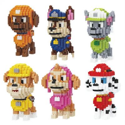 Đồ chơi xếp hình chú chó cứu hộ BST mô hình lắp ráp 6 con chó PAW PATROL Lego Lắp Ghép Biệt Đội Chó