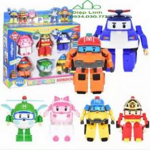 Combo 6 chiếc xe robocar poli biến hình 83168-6