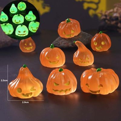  Charm Ma Bí Ngô Halloween Dạ Quang Siêu Sáng Dễ Thương Đồ Chơi Phụ Kiện Trang Trí Bàn Học Xe Oto