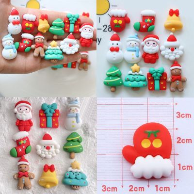 Charm Ông Già Noel Merry Christmas Dễ Thương Đồ Chơi Phụ Kiện Trang Trí Bàn Học Xe Oto