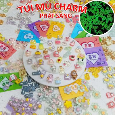 [Hàng sẵn HCM] Set túi mù charm labubu, capybara, loopy, gấu dâu, bọt biển, hoạt tiết dễ thương siêu xinh