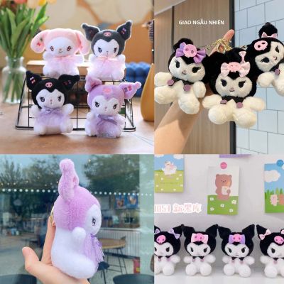 Thú Nhồi Bông Kuromi Móc Khóa Balo Túi Xách Sanrio Đồ Chơi Búp Bê Melody Kitty Thỏ Cinnamoroll