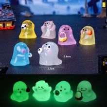 Charm Ma Bí Ngô Halloween Dạ Quang Siêu Sáng Dễ Thương Đồ Chơi Phụ Kiện Trang Trí Bàn Học Xe Oto