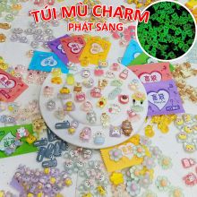 [Hàng sẵn HCM] Set túi mù charm labubu, capybara, loopy, gấu dâu, bọt biển, hoạt tiết dễ thương siêu xinh