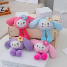 MẪU MỚI Móc Khóa Thú Nhồi Bông Hình Kuromi Melody Cinnamoroll Tai Chân Dài Ngộ Nghĩnh Đồ Chơi Búp Bê