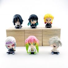 Mô hình Kimetsu No Yaiba figure Demon Slayer Mitsuri Muichiro Rengoku Obanai Uzui Sanemi Thanh Gươm Diệt Quỷ size mini