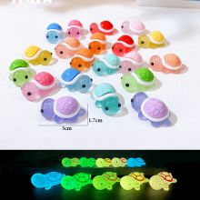 Set 2 Mô Hình Dạ Quang Phát Sáng Rùa Con nhiều màu sắc Charm Rùa mini Trang Trí Tiểu Cảnh DIY Decor