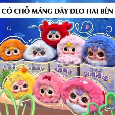 BABY THREE ĐẠI DƯƠNG - Hộp mù SINH VẬT BIỂN ngẫu nhiên Baby Three Romantic Ocean Plush - BLIND BOX