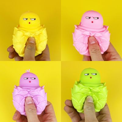 Đồ Chơi Bóp Mềm Squishy Hình Con Gà Đài Sen Dễ Thương