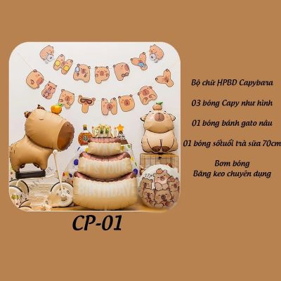  Set bóng trang trí sinh nhật chủ đề CAPYBARA  CP1