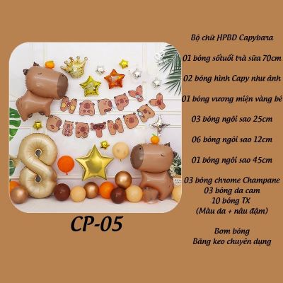  Set bóng trang trí sinh nhật chủ đề CAPYBARA  CP5