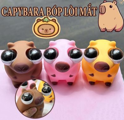 Đồ Chơi Bóp Tay CAPYBARA MẮT LỒI Đồ Chơi Pop Slime Co Dãn Mềm Dẻo Dễ Thương Giải Tỏa Căng Thẳng