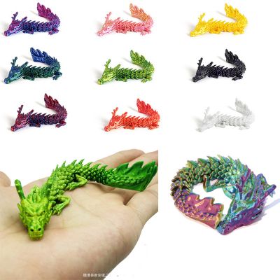 Đồ Chơi Rồng mini 3D 13cm Nhiều Màu Mô Hình Rồng Có Khớp Trang Trí Decor Chi Tiết Sắc Nét