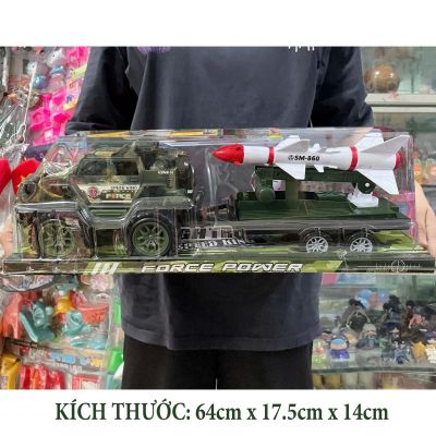  Đồ Chơi Xe Đầu Kéo Quân Sự Chở Tên Lửa Chạy Trớn Loại Đại Xe Chở Hàng Container Mô Hình Xe Qùa Tặng