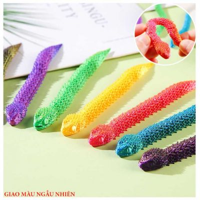 (13cm) Nhân vật rắn mini in 3D Mô phỏng mạnh mẽ và bền bỉ Đồ trang trí rồng