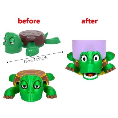 Thảm cốc hình con rùa Đế lót ly rùa động vật in 3D chịu nhiệt mở mắt tự động chống trượt cách nhiệt