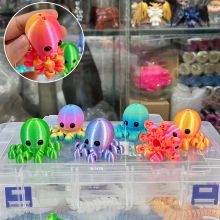 Đồ Chơi Mô Hình Động Vật - Động Vật In 3D Có Khớp Bạch Tuộc Đẹp Làm Móc Khóa