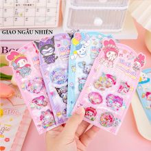 Sticker Hình Dán 3D Nước Kim Tuyến CAPYBARA Kuromi Labubu Lấp Lánh Cute Decor Trang Trí Sổ Tay