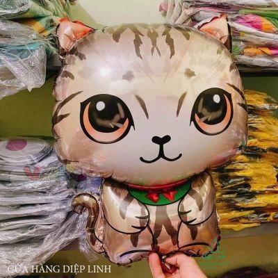 Bóng bay hình mèo mướp trang trí sinh nhật cho bé