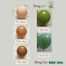 100 Bong bóng tròn trơn nhiều màu Macaron 10inch 25cm