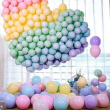 100 Bong bóng tròn trơn nhiều màu Macaron 25cm