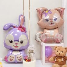 Bóng nhôm hình thỏ Stella, cáo LinaBell (size nhỏ) trang trí sinh nhật, party, dã ngoại, sự kiện, khai trương, thôi nôi