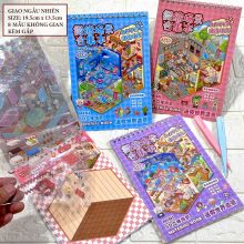 [TẶNG NHÍP] Sổ sticker Baby Three 3D nhãn dán cảnh quan nhiều chủ đề đồ chơi miniscape giảm stress