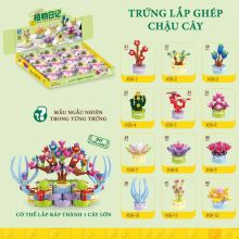 Trứng Đồ Chơi Lắp Ghép Các Loài Hoa Bộ Xếp Hình Chậu Hoa Vĩnh Cửu Lắp Ráp Mô Hình Cây Để Bàn
