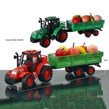 Xe mô hình container đầu kéo và thùng chở trái cây