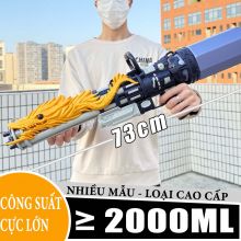 Đồ Chơi Bắn Nước Áp Lực Nén Lớn Hình Rồng Vàng Dung Tích 2L Súng Nước Đồ Chơi Mùa Hè Cho Bé