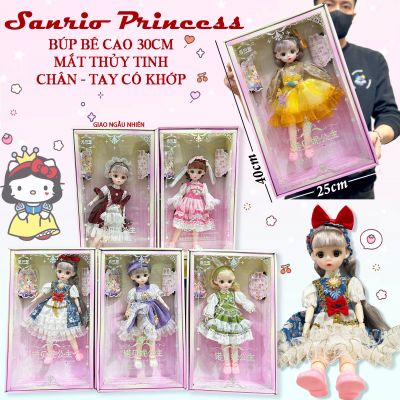 Hộp đồ chơi búp bê công chúa Sanrio nhiều mẫu cho bé Búp bê cao cấp có khớp loại lớn