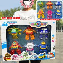 Combo 6 chiếc xe robocar poli biến hình 83168-6
