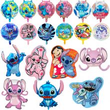 DISNEY Bong Bóng Lá Nhôm Hình Stitch Lilo Và Stitch Trang Trí Tiệc Sinh Nhật Thôi Nôi Cho Bé Trai Bé Gái Bóng Bay Hình Đ