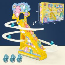 [HCM]Bộ Đồ Chơi Cầu Trượt Leo Thang Có Nhạc Dùng Pin-Mô hình khủng long leo cầu thang đồ chơi trẻ em có nhạc đèn