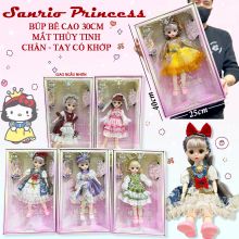Hộp đồ chơi búp bê công chúa Sanrio nhiều mẫu cho bé Búp bê cao cấp có khớp loại lớn