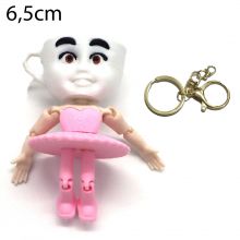 Móc khóa in 3d Đồ Chơi Ballerina Cappuccina Mô Hình quái vật brainrot Tung Tung Sahur