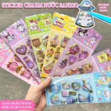 Sticker Charm Nước Lấp Lánh Sanrio Nhiều Mẫu Nhiều Hình Size Lớn