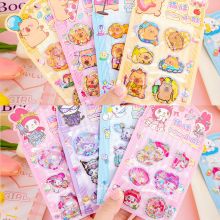 Sticker Hình Dán 3D Nước Kim Tuyến CAPYBARA Kuromi Labubu Lấp Lánh Cute Decor Trang Trí Sổ Tay