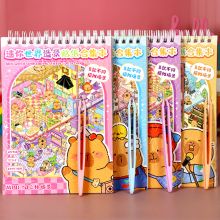 [TẶNG NHÍP] Sổ sticker Capybara 3D nhãn dán cảnh quan nhiều chủ đề đồ chơi miniscape giảm stress