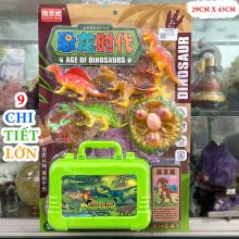 Vỉ Đồ Chơi Mô Hình Khủng Long Động Vật Trứng Kèm Vali Xách Size ĐẠI Đồ Chơi Cho Bé 551-119
