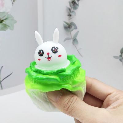 Đồ Chơi Bóp Mềm Squishy Hình Thỏ Bắp Cải