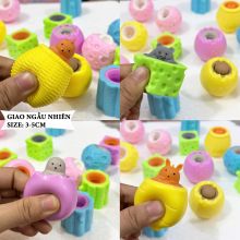 Đồ chơi bóp lòi nhiều mẫu mini cho bé Đồ chơi popit hình thú xả stress
