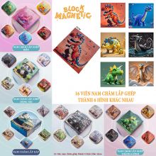 Đồ Chơi Rubik Nam Châm Tung Tung Sahur Công Chúa, Khủng Long Trò Chơi Xếp Hình Thông Minh Cho Bé
