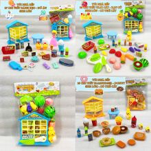 Túi Đồ Chơi Tủ Bếp Nhiều Mẫu Công Chúa Làm Bếp Hamburger Donut Bánh Kẹo Trái Cây Cắt Túi tủ bếp 535-13 Túi tủ bếp 535-10