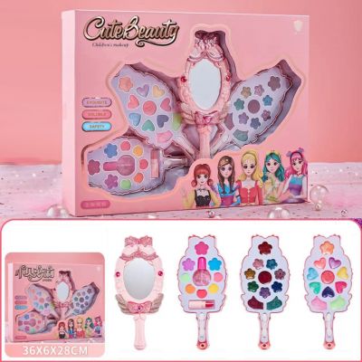 Hộp đồ chơi trang điểm thật hình quyền trượng 3 tầng hình gương cầm tay - Hộp Trang Điểm thật Cho Bé